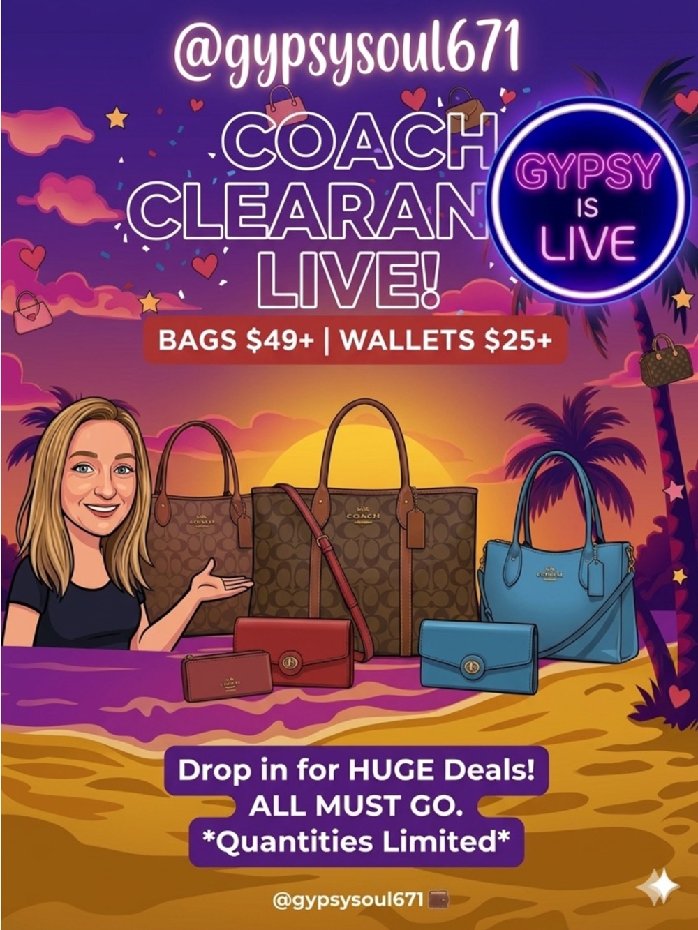 COACH CLEARANCE EVENT: EVERYTHING MUST GO!